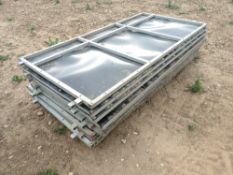 Plastic sheeted hurdles as lotted (x10)