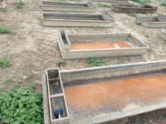 Galvanised water troughs (x10)