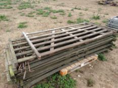 11 Oak hurdles - approx 8' and one other