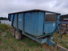 Bunning tandem axle dump trailer