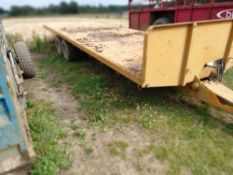 Richard Western tandem axle 24' flat bed straw trailer