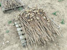 Metal fence posts with insulators (3 Pallets)