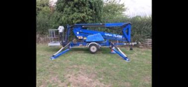 Upright T149K Cherry Picker 17m diesel / battery road tow able machine.