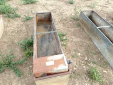 Galvanised 6' cattle troughs (x3)
