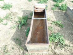 Galvanised 6' cattle troughs (x3)