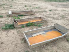 Galvanised water troughs (x10)