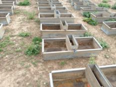 Galvanised wallow troughs (x20)