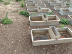 Galvanised wallow troughs (x20)