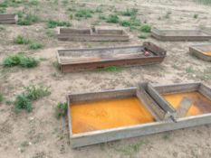 Galvanised water troughs (x10)