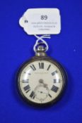 Hallmarked Sterling Silver Pocket Watch ~157g