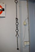 Victorian Wrought iron Adjustable Pot Hook