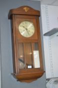 Oak Cased Wall Clock