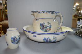 1920’s Lancaster & Sons Jug, Bowl, and Matching Vase