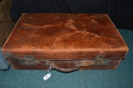 Vintage Leather Suitcase
