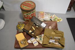 Vintage Collectibles Including Briefcase, Surgeon’s Set, Motoring Badges, Wristwatches, etc.