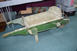 *Victorian Wooden Garden Wheelbarrow