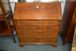 Georgian Oak Four Drawer Bureau