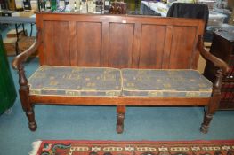 Victorian Mahogany Settle