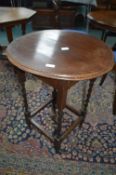 Oak Circular Barley Twist Occasional Table