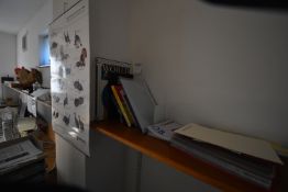 *World Atlas, Assorted Reference Books, Poultry Poster, etc.