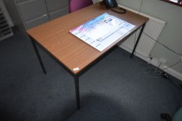 *Office Table on Four Square Legs