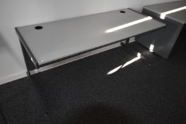 *Two Tone Grey Office Table