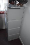 *Bisley Four Drawer Foolscap Filing Cabinet in Grey