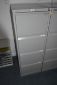 *Bisley Four Drawer Foolscap Filing Cabinet in Grey