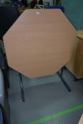 Folding Octagonal Table 130x120cm x 75cm high
