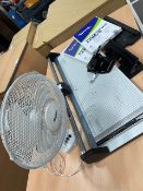Rotar Trim Master Cutter 2 Paper Guillotine, Two Hole Punches, A4 Labels & Desk Fan
