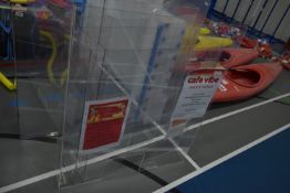 Four Perspex Reception Screens