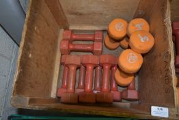 Ten 2kg and Four 3kg Dumbbells