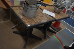 Pair of Plastic Tables 70x70cm x 72cm high