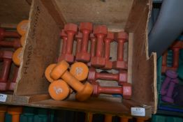 Ten 2kg and Four 3kg Dumbbells