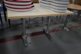 Rectangular Double Pedestal Table 120x80cm x 75cm high