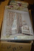 *Berkshire Pencil Pleat Lined Curtains in Pink 46” x 90” drop