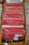*Six Pairs of Derwent Lined Eyelet Curtains in Red (mixed sized) (box not included)