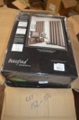 *Beresford Robert Valencia Lined Eyelet Curtains in Mink 90” x 90” drop