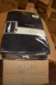 *Beresford Roberts Linton Lined Pencil Pleat Curtains in Black 66” x 72” drop