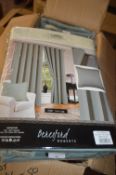 *Valencia Fully Lined Eyelet Curtains in Duck Egg 90” x 72” drop