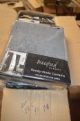 *Beresford Roberts Lined Curtains in Grey with 3” Tape 66” x 54” drop