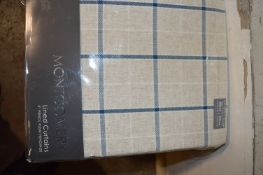 *Thirteen Assorted Burchill Navy Pencil Pleat Curtains