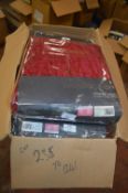*Montgomery Lined Pencil Pleat Curtains in Red 46” x 54” drop