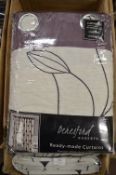 *Paloma Damson Lined Curtains 90” x 90” drop