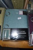 *Home Living Lined Curtains in Teal 132” x 90” drop