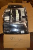 *Beresford Roberts Linton Lined Pencil Pleat Curtains in Black 90” x 90” drop