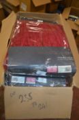 *Montgomery Lined Pencil Pleat Curtains in Red 46” x 54” drop