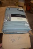 *Beresford Robert Valencia Lined Eyelet Curtains in Duck Egg Blue 90” x 72” drop