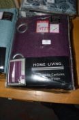 *Home Living Lined Curtains in Plum 132” x 90” drop