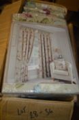 *Berkshire Pencil Pleat Lined Curtains in Pink 46” x 90” drop